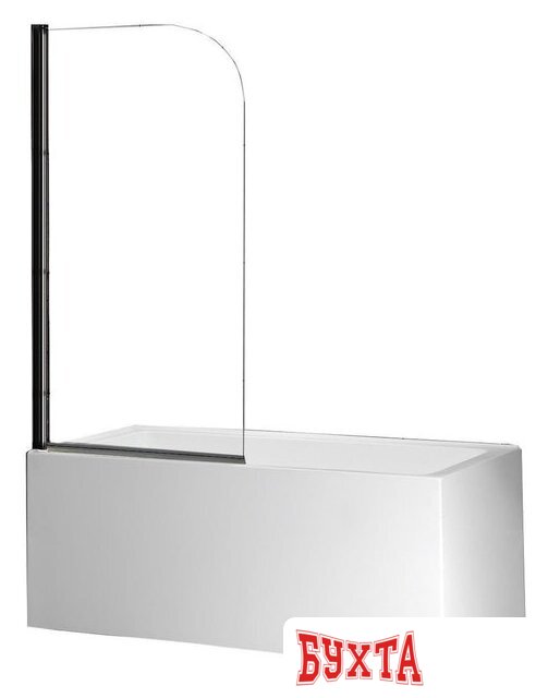 Стеклянная шторка для ванны Roxen Brimen 52010-80B 80х140 2