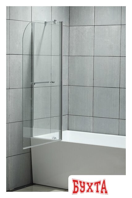 Стеклянная шторка для ванны Roxen Brimen 52010-120 120х140 5