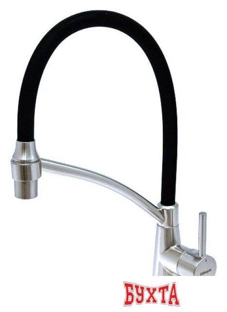 Смеситель Gerhans KK4399A-2 (сатин/черный) 1