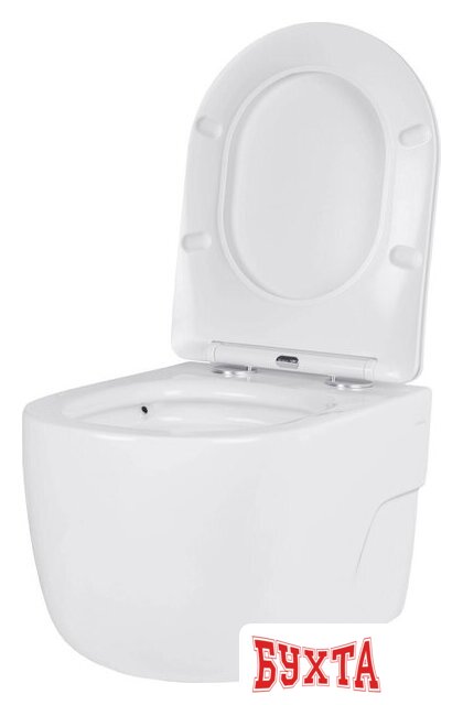 Унитаз подвесной Roxen Porto One Rimless 6 в 1 StounFix Dual Fresh 507197 (кнопка: черный матовый) 5