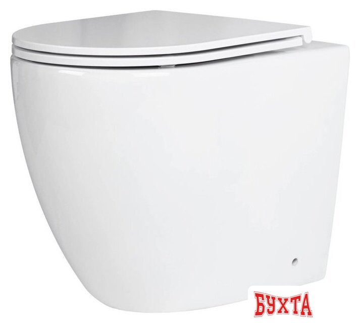 Унитаз подвесной Roxen Antares One Rimless 6 в 1 StounFix Dual Fresh 543169 (кнопка: черный матовый) 5