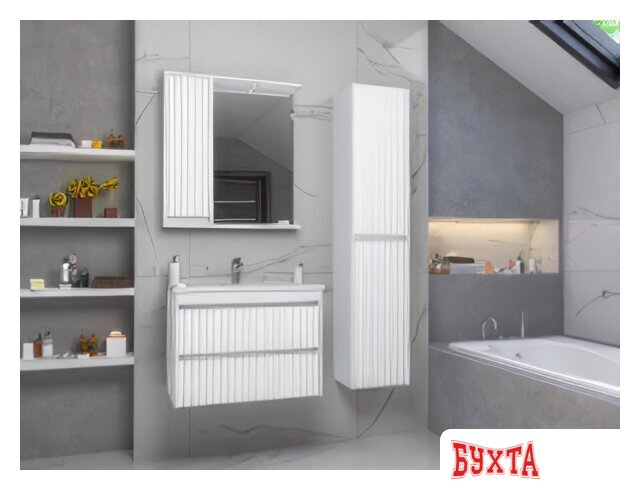 Мебель для ванных комнат Brevita Тумба под умывальник Balaton 75 BAL-06075-01-01П2Я 5