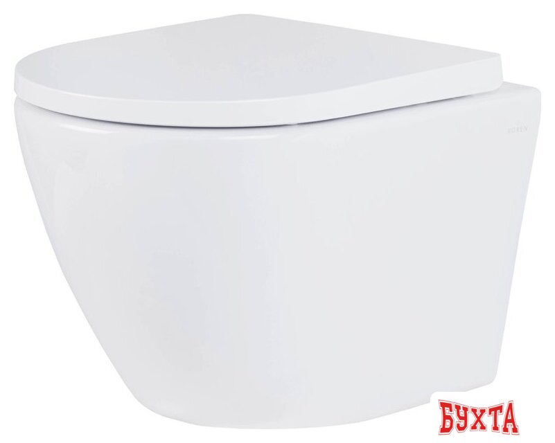 Унитаз подвесной Roxen Antares One Rimless 6 в 1 StounFix Dual Fresh 643669 (чёрное стекло) 5