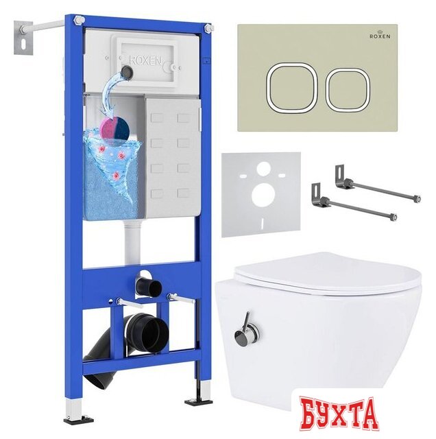 Унитаз подвесной Roxen StounFix Slim 966617