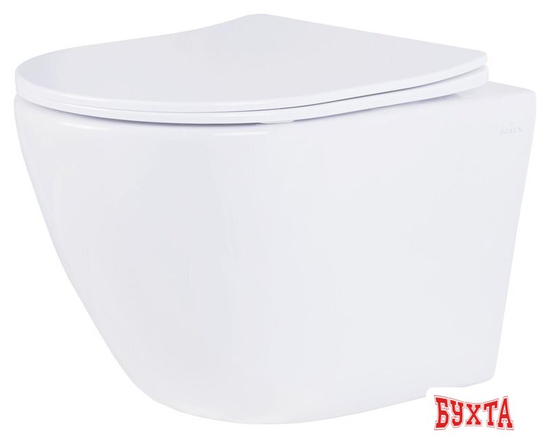 Унитаз подвесной Roxen Antares в комплекте с инсталляцией StounFix Dual Fresh 6 в 1 968049 (кнопка: брашированное золото) 5