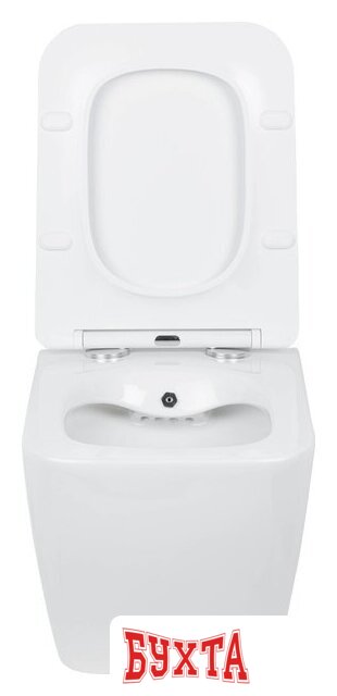 Унитаз подвесной Roxen Cube bidet в комплекте с инсталляцией StounFix Dual Fresh 6 в 1 968094 (кнопка: золото глянцевое ) 5