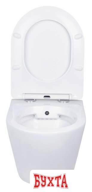 Унитаз подвесной Roxen Antares Bidet в комплекте с инсталляцией StounFix Dual Fresh 6 в 1 968099 (кнопка: брашированное золото) 5