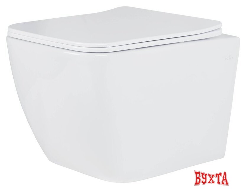 Унитаз подвесной Roxen Cube bidet в комплекте с инсталляцией StounFix Dual Fresh 6 в 1 968472 (кнопка: брашированное золото) 5