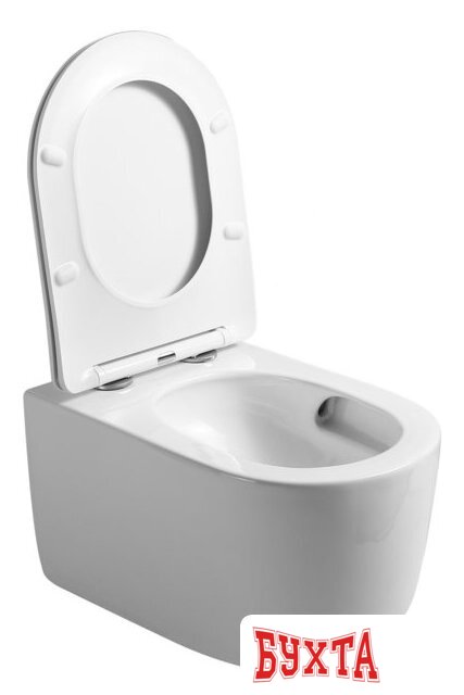 Унитаз подвесной Roxen Vortex в комплекте с инсталляцией StounFix Dual Fresh 6 в 1 968483 (кнопка: брашированное золото) 5