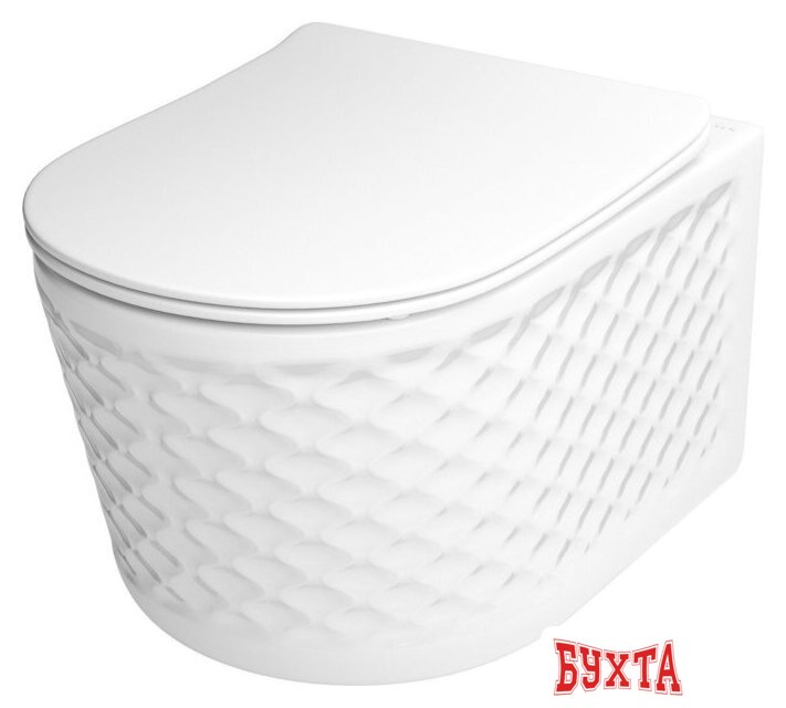 Унитаз подвесной Roxen Vine Tornado в комплекте с инсталляцией StounFix Dual Fresh 6 в 1 868595 (кнопка: сатин матовая) 4