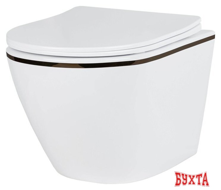 Унитаз подвесной Roxen Antares Black в комплекте с инсталляцией StounFix Dual Fresh 6 в 1 868617 (кнопка: оружейная сталь матовая) 4