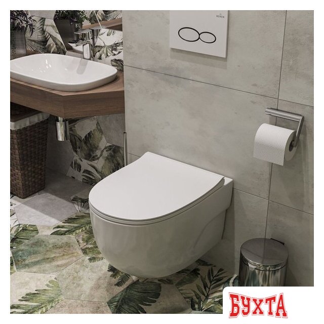 Унитаз подвесной Roxen Porto 530155-01 Rimless Soft Close 2