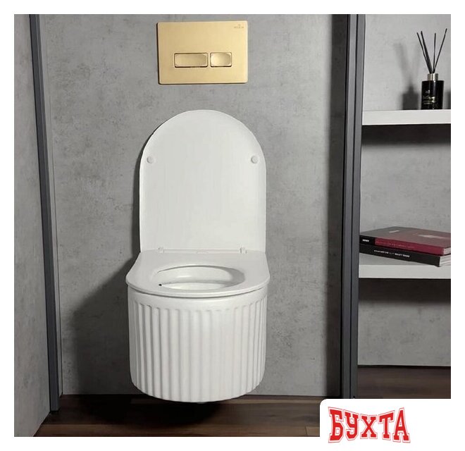 Унитаз подвесной Roxen Royal Matt Rimless Soft Close NC 530200-01 5