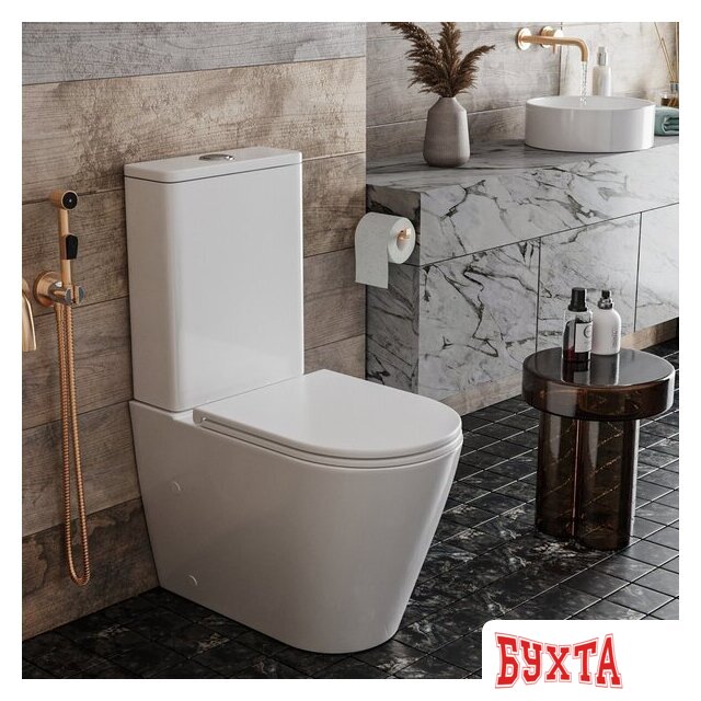 Унитаз напольный Roxen Wailet Tornado Rimless Soft Close 600175-01