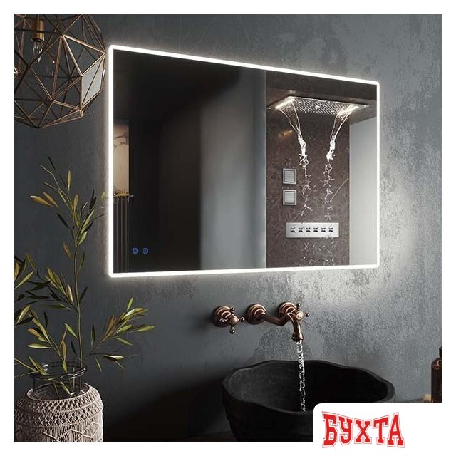 Мебель для ванных комнат Roxen Зеркало Gotem Long 510165-100AF 100x70 2