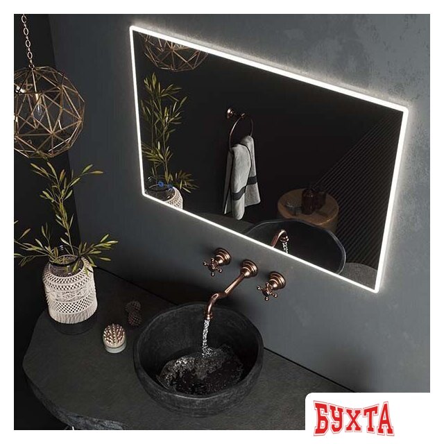 Мебель для ванных комнат Roxen Зеркало Gotem Long 510165-100AF 100x70 3