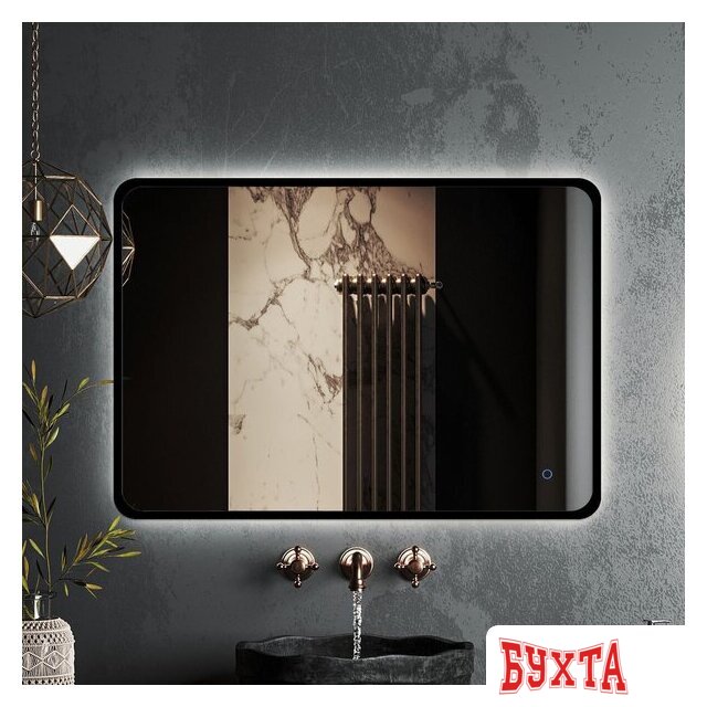 Мебель для ванных комнат Roxen Зеркало Simon 510205-90B 90x70 1