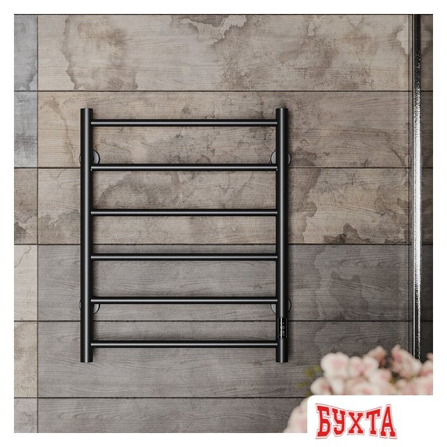 Полотенцесушитель Roxen Caspia BK-109W-6T 11070-5365B (черный) 3