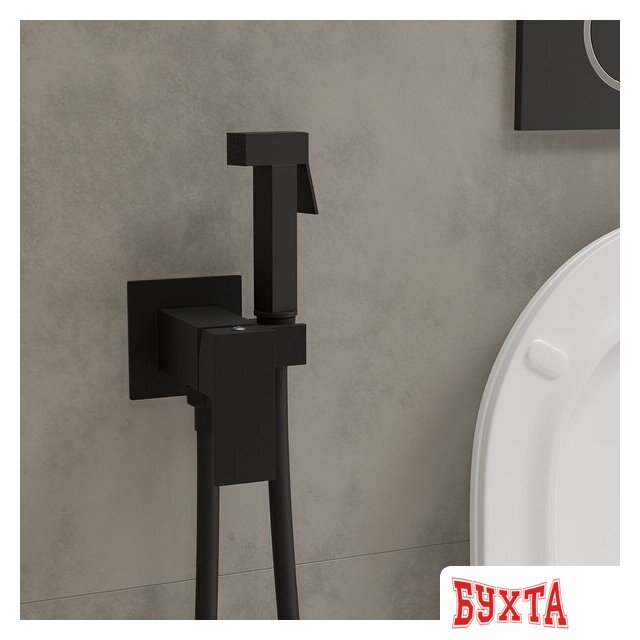 Гигиенический душ Roxen Caspia 500960-B (черный матовый) 1