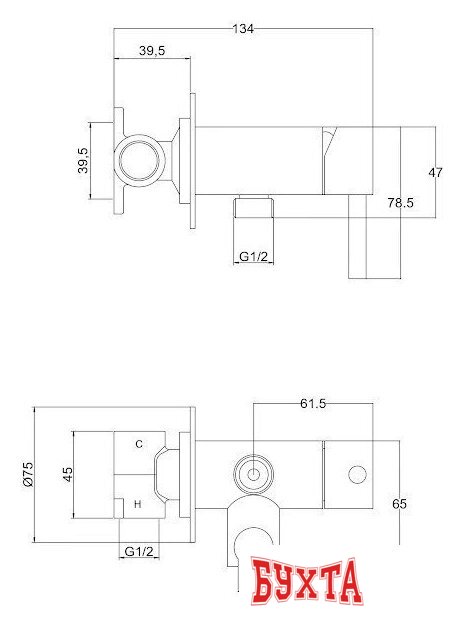 Гигиенический душ Roxen Santi 50094000-BN 3