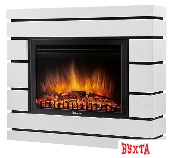 Портал Firelight Moderno 25 (шпон белый дуб) 2