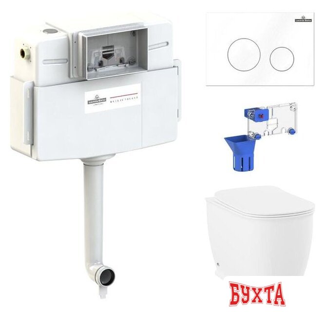 Унитаз приставной Lavinia Boho Relfix Bell Pro 5 в 1 87060209 (белый пластик) 1