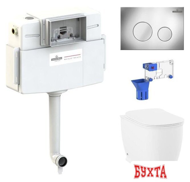 Унитаз приставной Lavinia Boho Relfix Bell Pro 5 в 1 87060210 (хром пластик)