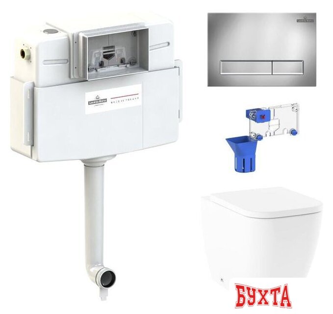 Унитаз приставной Lavinia Boho Relfix One 5 в 1 87060218 (хром пластик)