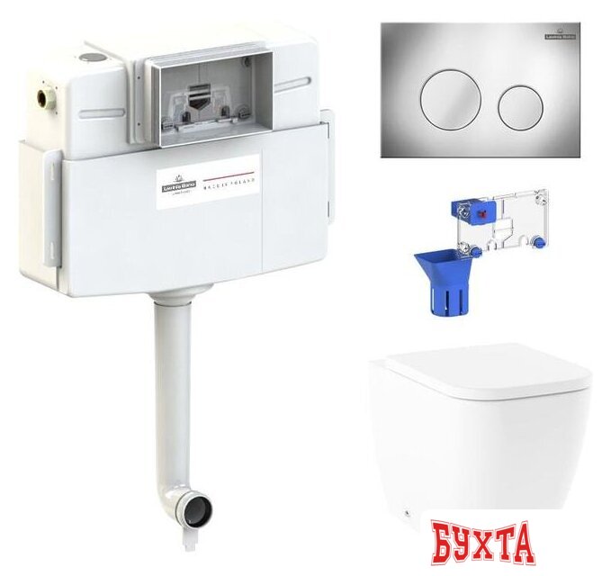 Унитаз приставной Lavinia Boho Relfix One 5 в 1 87060222 (хром пластик)