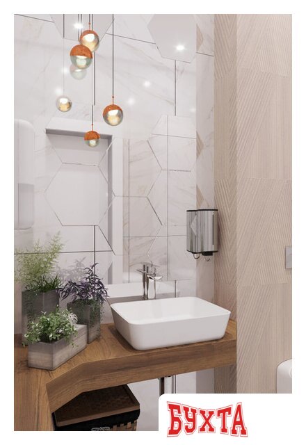 Умывальник Lavandi Messina Квадратный 41.5x41.5 4