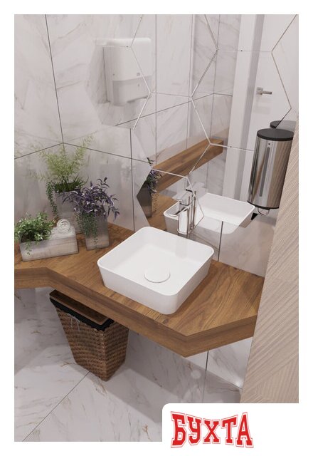 Умывальник Lavandi Messina Квадратный 41.5x41.5 5