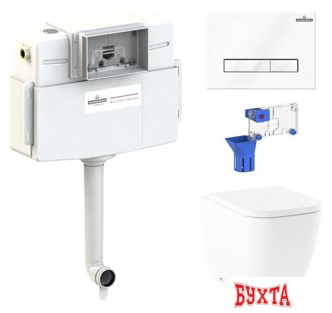 Унитаз приставной Lavinia Boho Relfix One 5 в 1 87060225 (белое стекло) 1