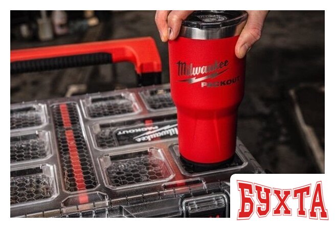 Термокружка Milwaukee Packout 0.887л (красный) 5