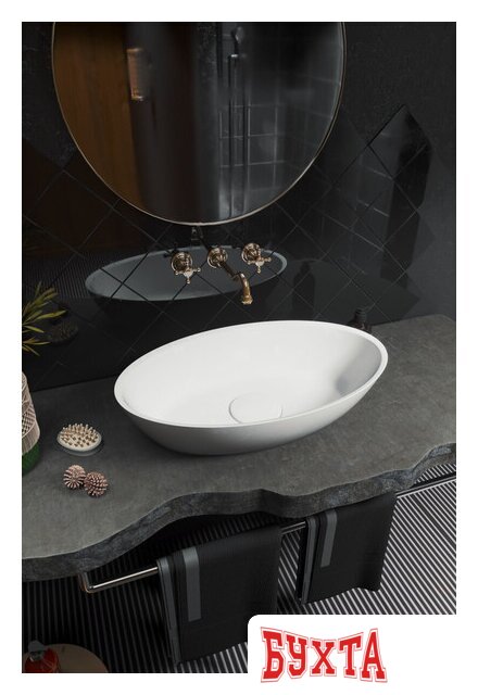 Умывальник Lavandi Etna Овальный 64x38.5 3