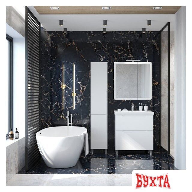 Мебель для ванных комнат Briz Шкаф зеркальный Эстель 100 3