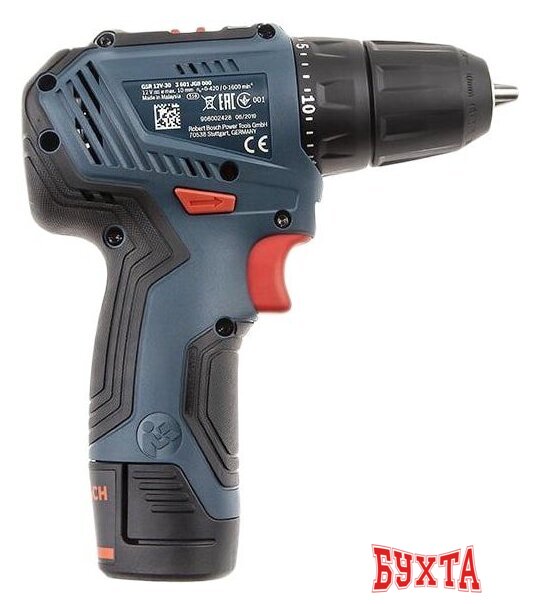 Дрель-шуруповерт Bosch GSR 12V-30 Professional 06019G9000 (с 2-мя АКБ, кейс) 4