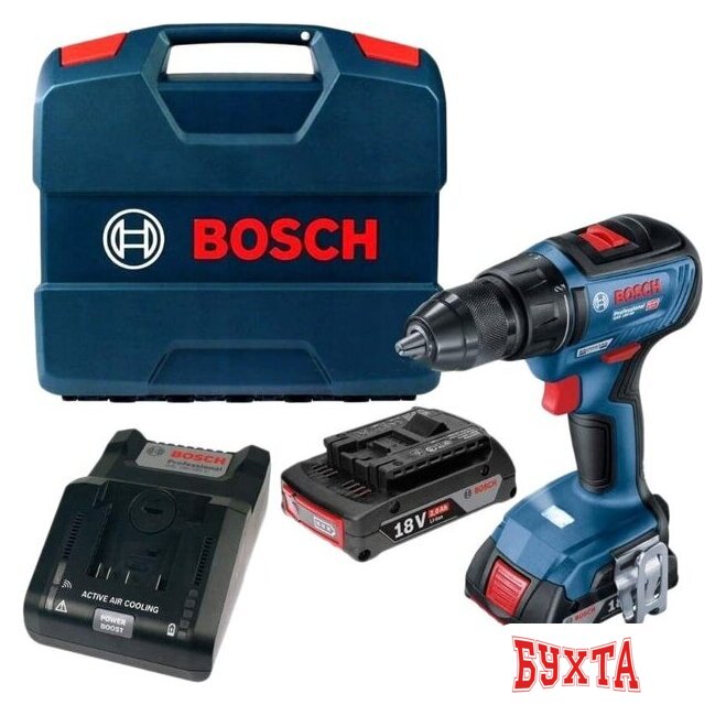 Дрель-шуруповерт Bosch GSR 18V-50 Professional 06019H5000 (с 2-мя АКБ, кейс) 1