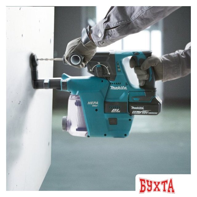 Перфоратор Makita DHR242RT (с 1-им АКБ, кейс) 4