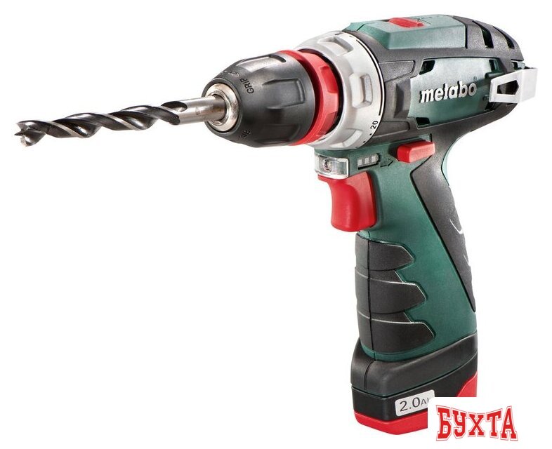 Дрель-шуруповерт Metabo PowerMaxx BS Quick Basic 600156500 (с 2-мя АКБ, кейс) 2