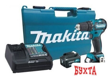 Ударная дрель-шуруповерт Makita HP332DWME (с 2-мя АКБ, кейс)