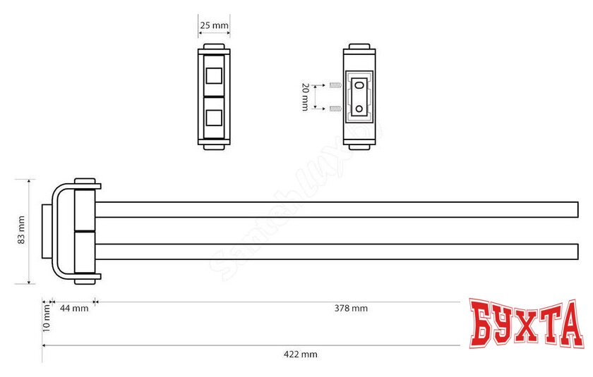 Держатель для полотенца Bemeta Solo 139104102 2