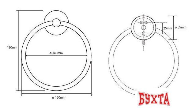 Набор для туалета Bemeta Omega 204601 5