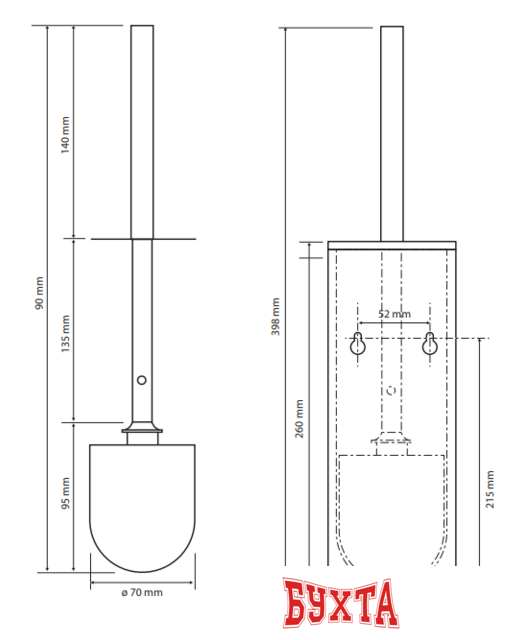 Ершик для унитаза Bemeta White 102913094 2