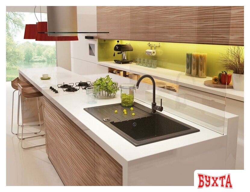 Кухонная мойка Deante Zorba ZQZ 2113 (графитовый) 2