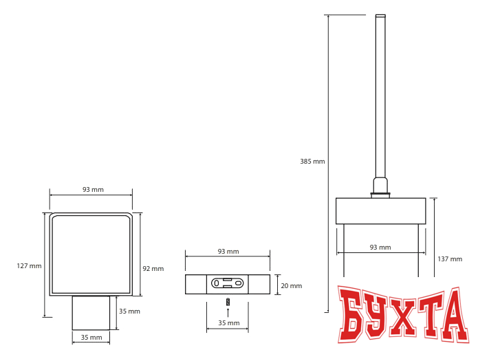 Ершик для унитаза Bemeta Nero 135013010 2