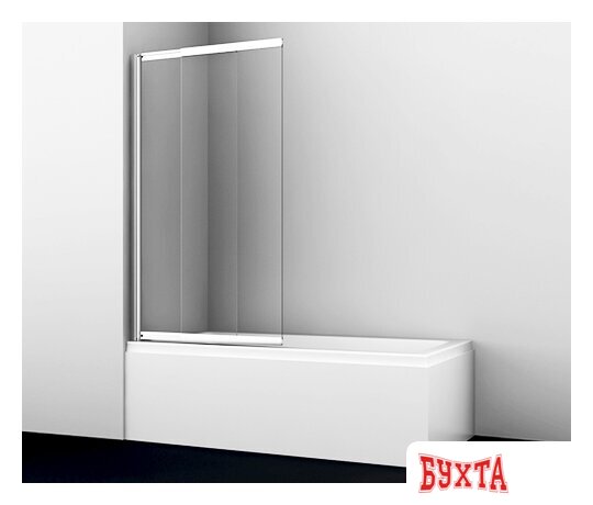 Стеклянная шторка для ванны Wasserkraft Main 41S02-100 2