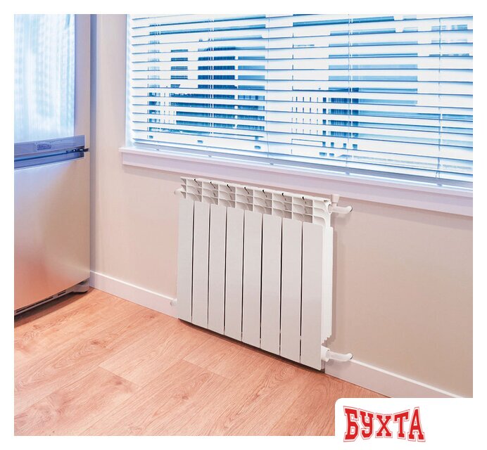 Алюминиевый радиатор Oasis 500/80 (алюминиевый, 10 секций) 2