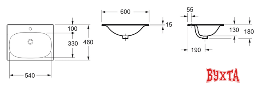 Умывальник Lavinia Boho Bathroom Sink 33312010 4