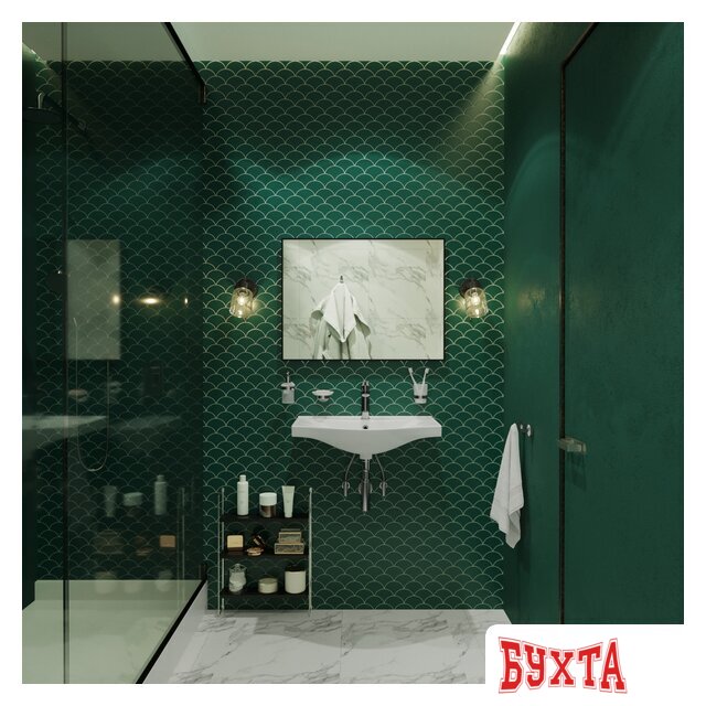 Мебель для ванных комнат Wellsee Зеркало 7 Rays' Spectrum 172200750, 100 х 80 см 5