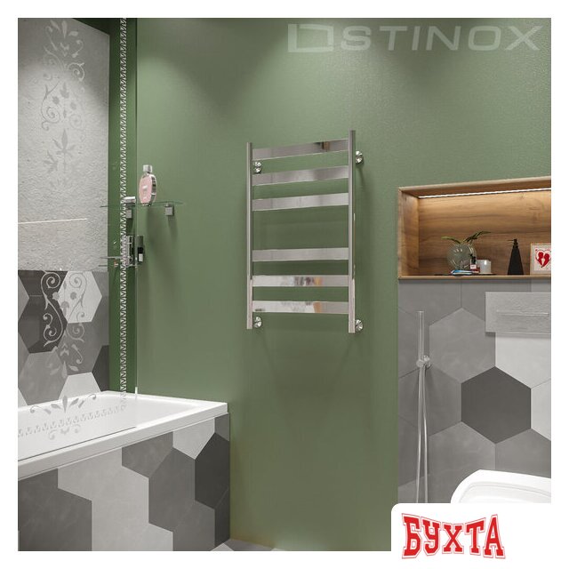 Полотенцесушитель Stinox Napoli 50x80 nap80 Ral 9005